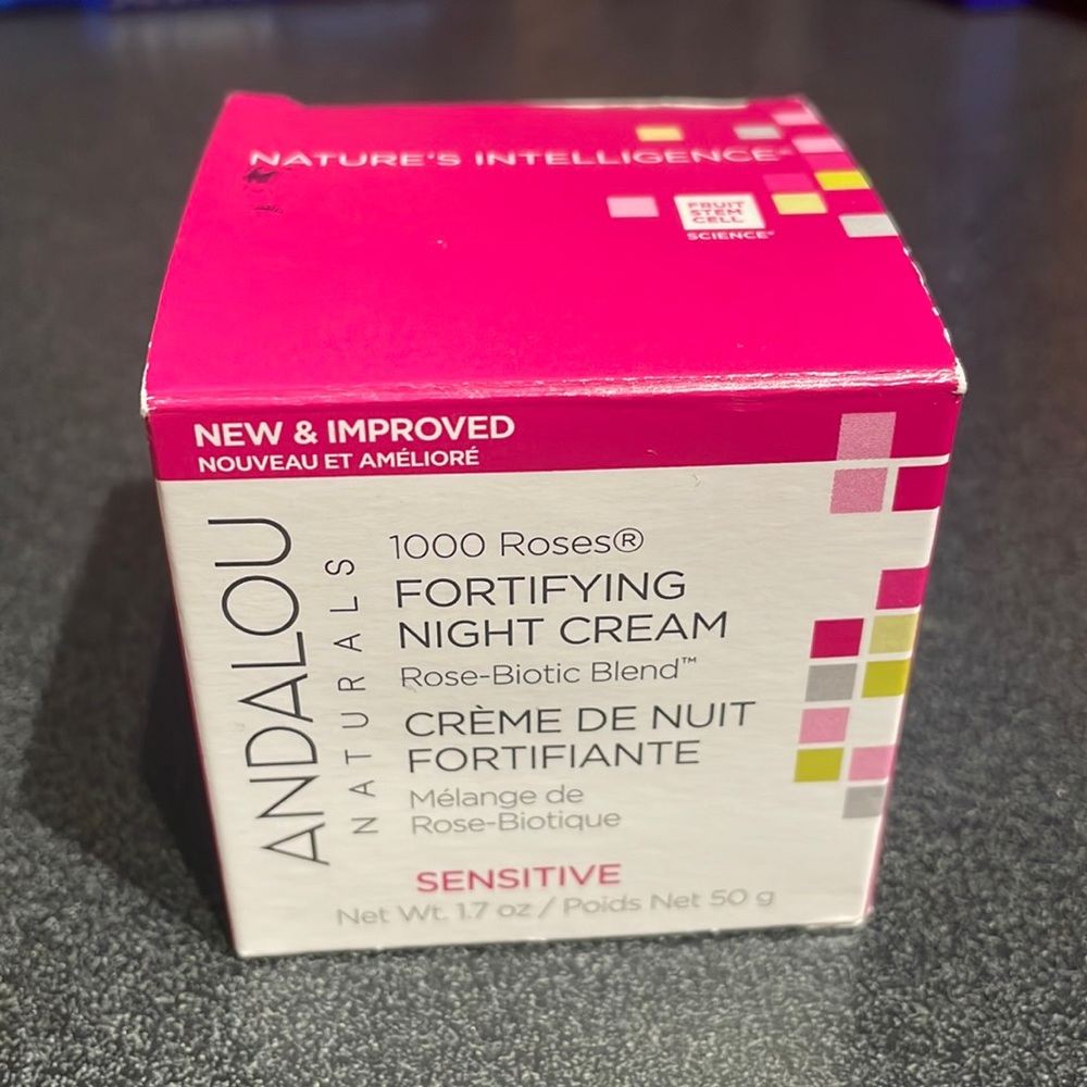 Never used, Andalou 1000 Roses fortifying night cream